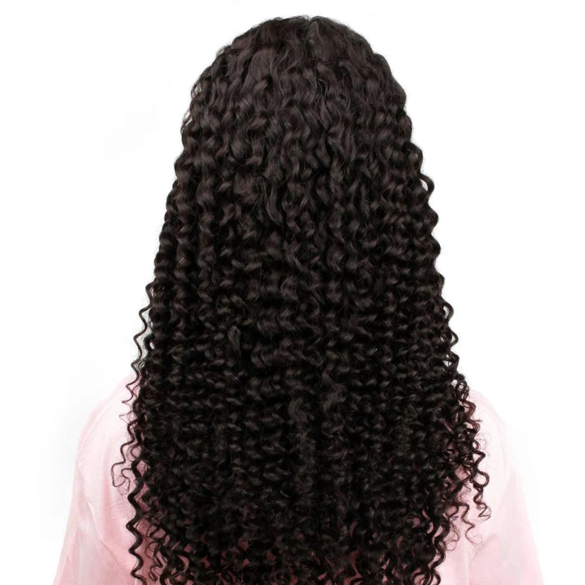 Glueless Deep Curly 2x6 HD Lace 100% Human Hair Closure Wig