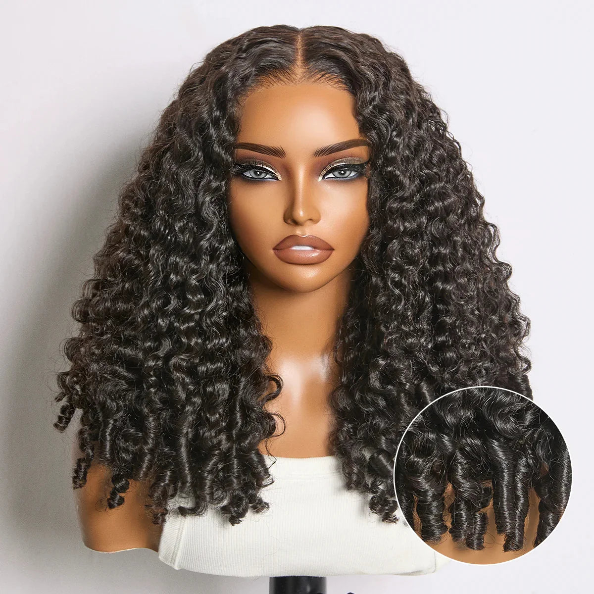 Burmese Curly 13x6 Glueless Lace Frontal Wig