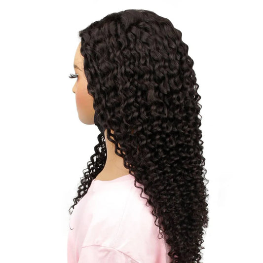 Glueless Deep Curly 2x6 HD Lace 100% Human Hair Closure Wig