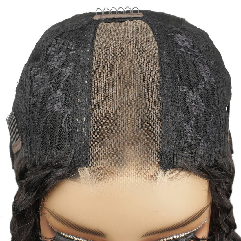 Glueless Deep Curly 2x6 HD Lace 100% Human Hair Closure Wig