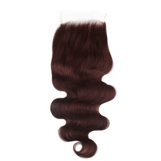 Burgundy Body Wave 5x5 HD Closure