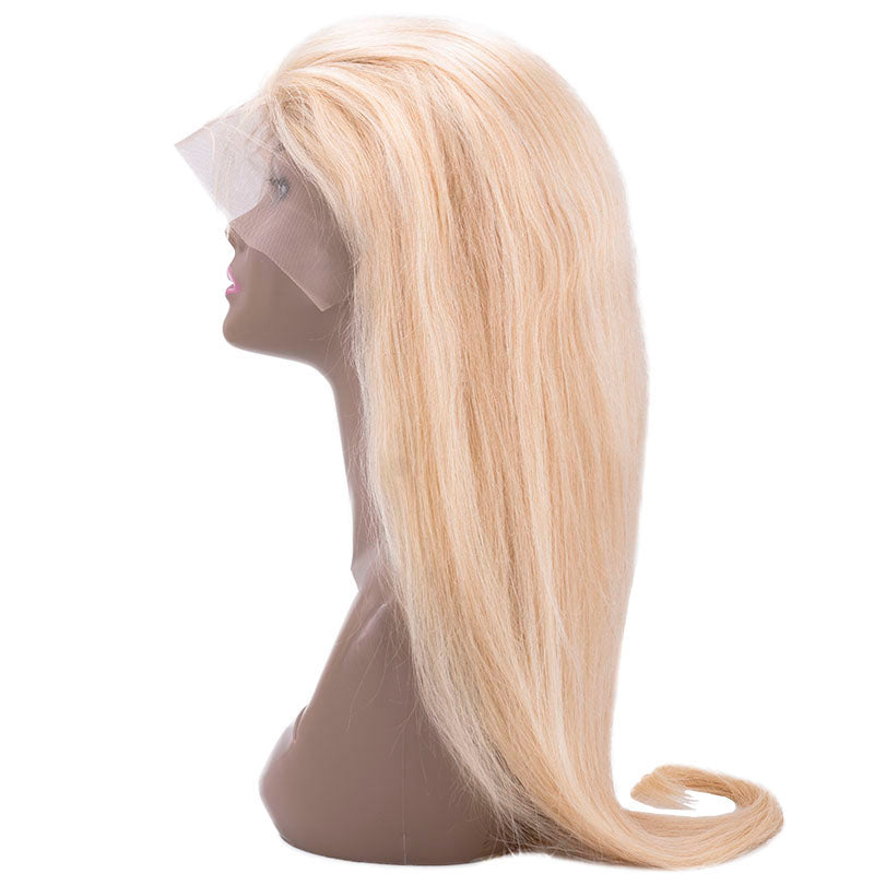 Blonde Straight 13x4 Transparent Lace Front Wig