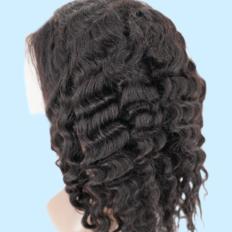 Deep Wave 13x4 Transparent Lace Front Wig